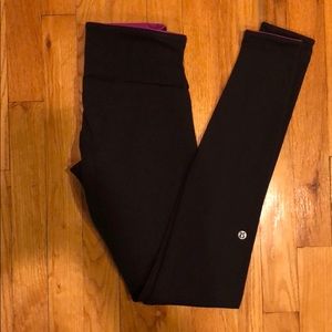 Reversible lululemon leggings. Size 6.